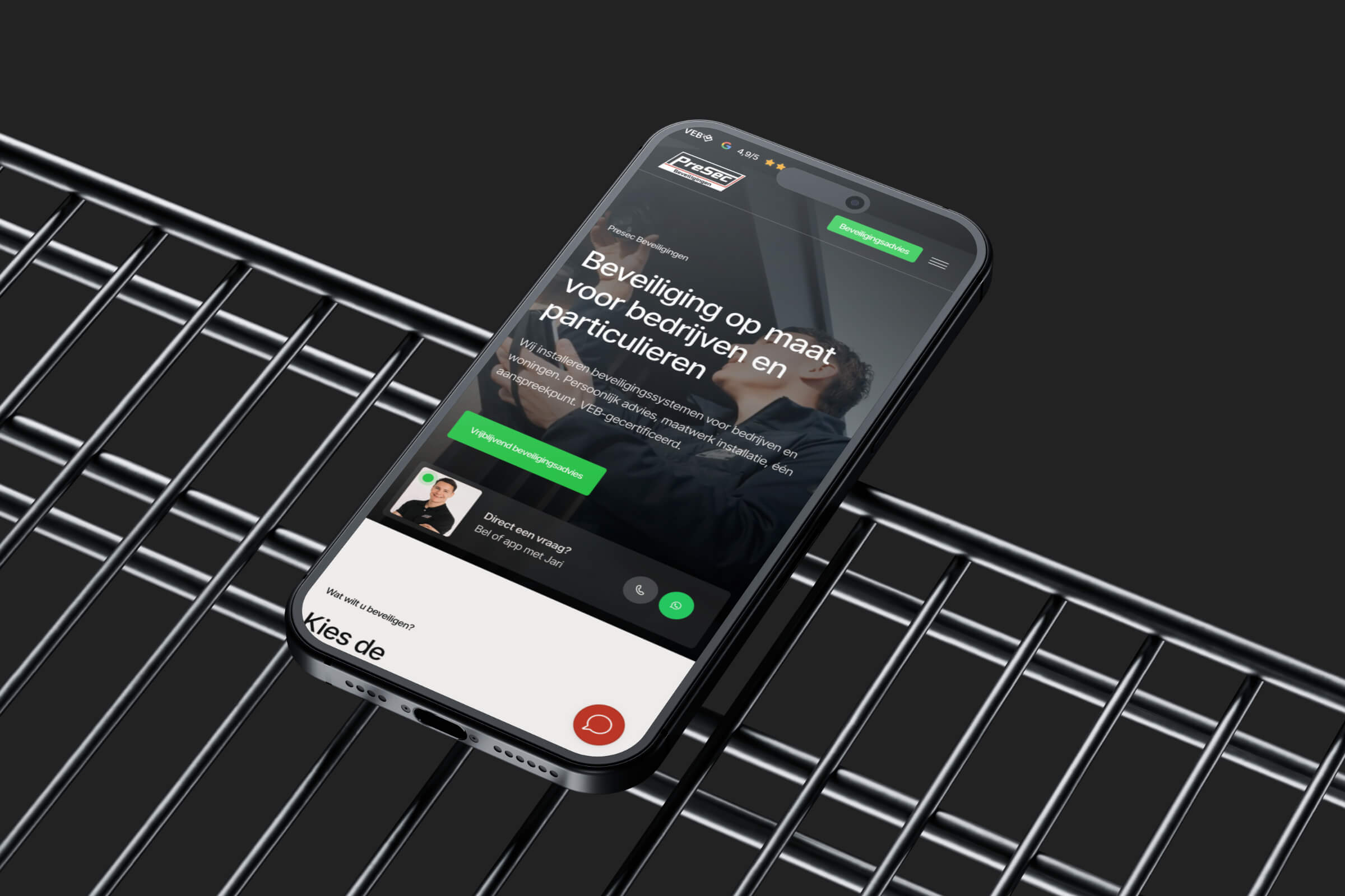 Responsive website presec